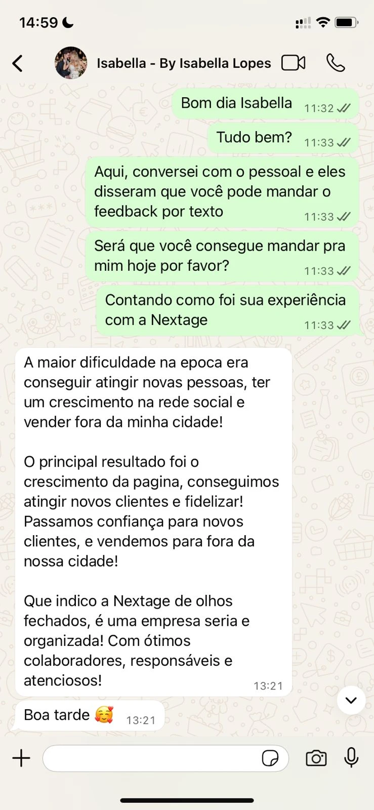 Resultado de cliente Nextage